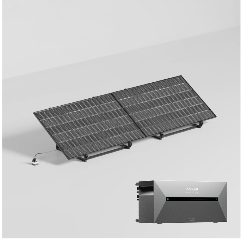 Pack solaire 870 W + Batterie Anker Solix Solarbank 2 E1600 Plus