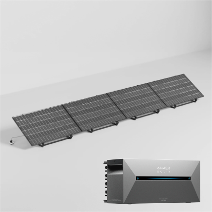 Pack Solaire 1740 W + Batterie Anker Solix Solarbank 2 E1600 Pro