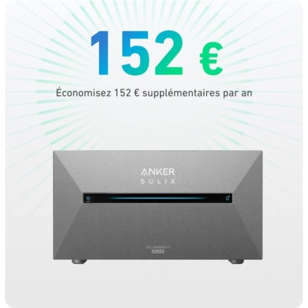Pack solaire 870 W + Batterie Anker Solix Solarbank 2 E1600 Plus